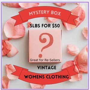 Mystery Box of Vintage Women’s Clothing 5lbs for $50